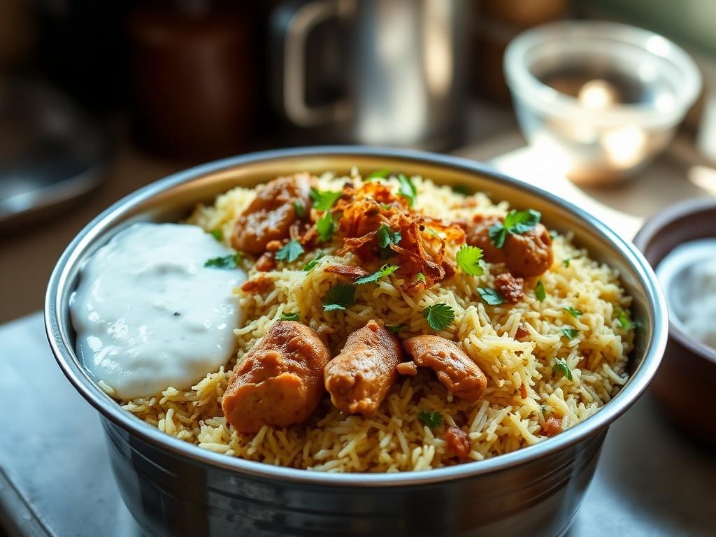 Hyderabadi Chicken Biryani